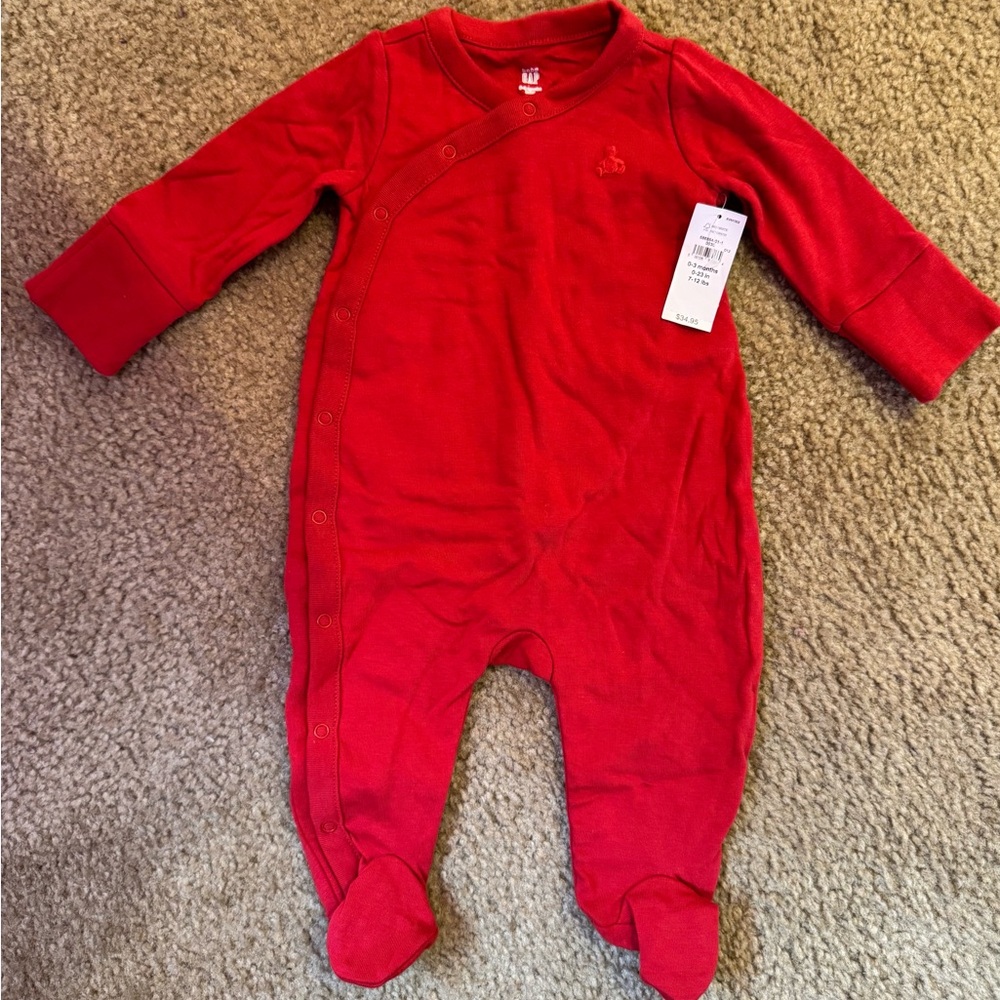 Baby Gap Red Footed One Piece 0-3 months